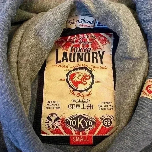 Tokyo Laundry Sweatshirt size Small color Blue - Picture 7 of 9